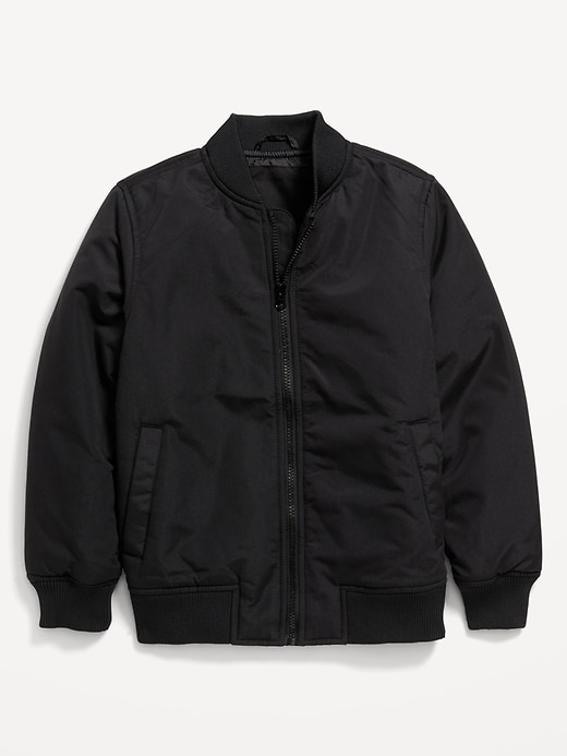 View large product image 2 of 3. Zip-Front Bomber Jacket for Boys