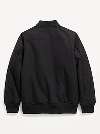 View large product image 3 of 3. Zip-Front Bomber Jacket for Boys