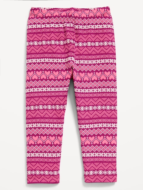 Full-Length Leggings for Toddler Girls - Multi Fair Isle