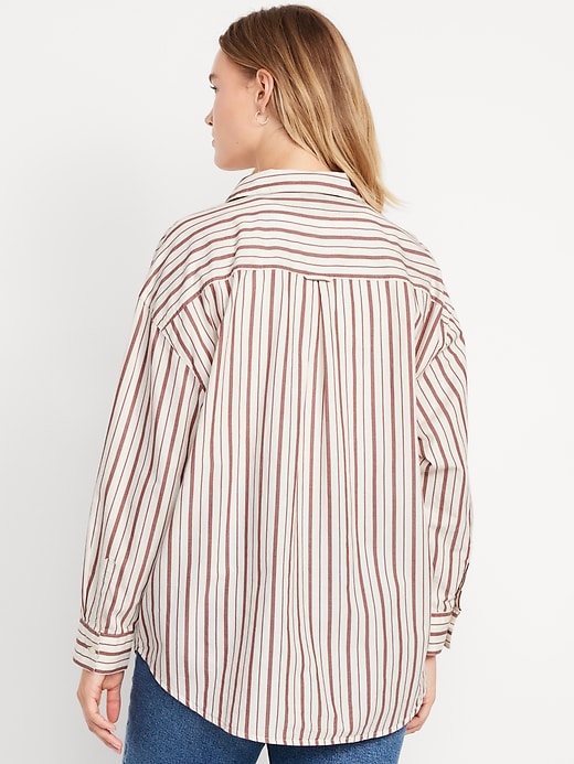 Image number 6 showing, Oversized Button-Down Boyfriend Shirt