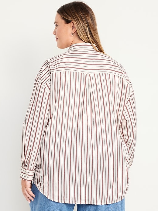 Image number 8 showing, Oversized Button-Down Boyfriend Shirt