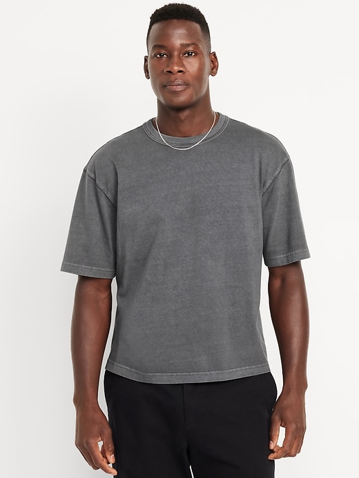 Image number 1 showing, Heavyweight Crop Crew-Neck T-Shirt