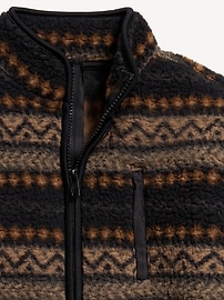 View large product image 4 of 4. Printed Full-Zip Sherpa Jacket for Boys