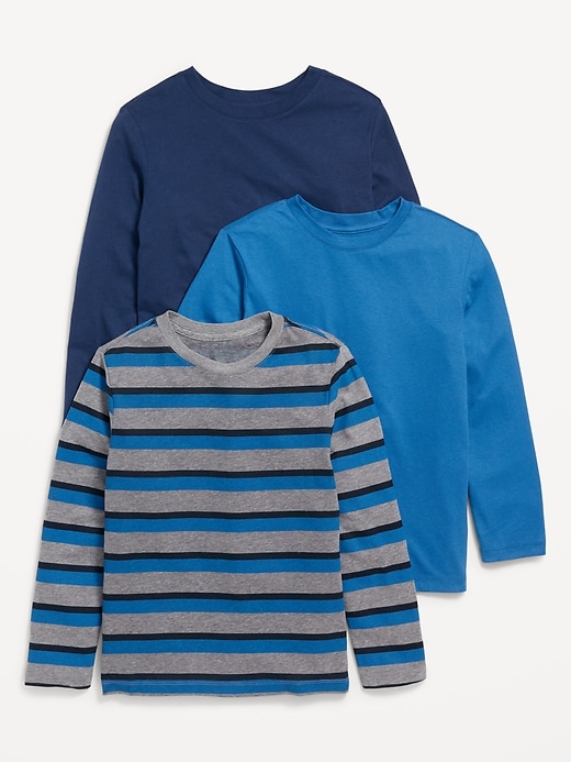 View large product image 1 of 1. Softest Long-Sleeve T-Shirt 3-Pack for Boys