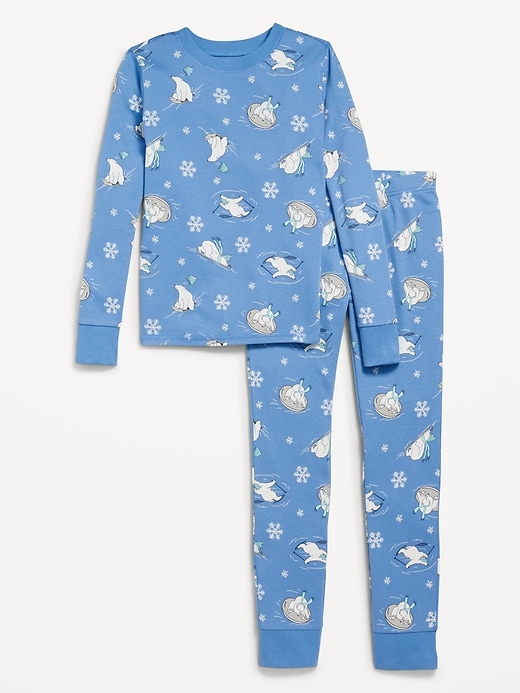 View large product image 2 of 4. Gender-Neutral Graphic Snug-Fit Pajama Set for Kids