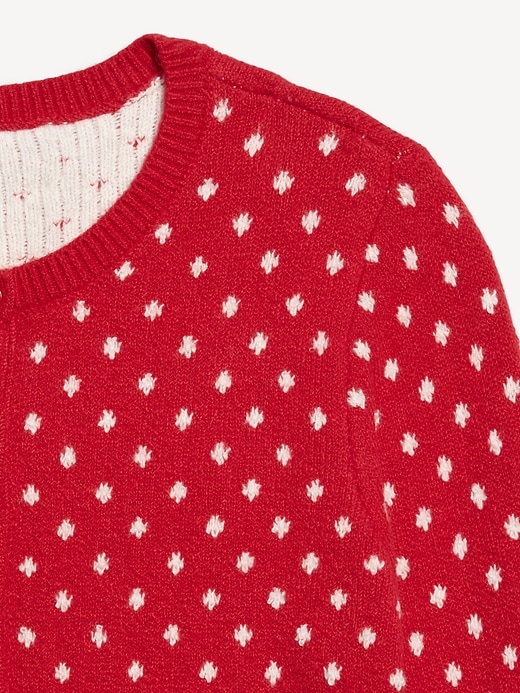 L'image numéro 6 présente Cardigan court en tricot côtelé SoSoft à motif des Fêtes