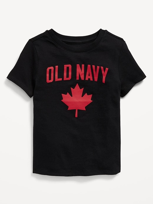 View large product image 1 of 1. Unisex Short-Sleeve Canada Logo-Graphic T-Shirt for Toddler