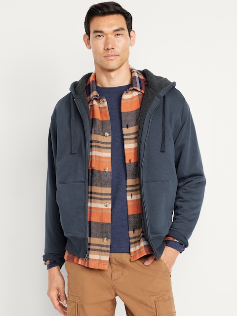 Veste à glissière doublée de Sherpa