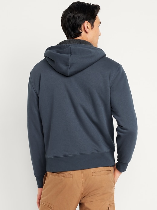 Image number 2 showing, Sherpa-Lined Zip Hoodie