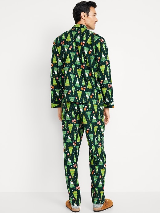 Image number 2 showing, Printed Flannel Pajama Set