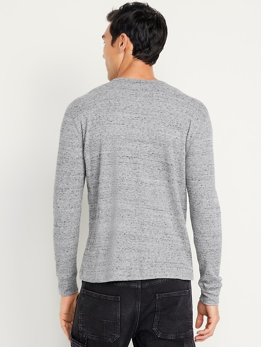 L'image numéro 3 présente T-shirt henley en tricot isotherme (paquet de 2)