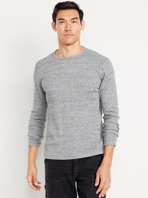 L'image numéro 2 présente T-shirt henley en tricot isotherme (paquet de 2)