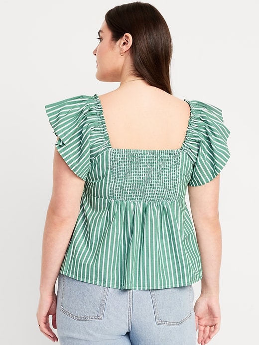 Image number 6 showing, Flutter-Sleeve Top