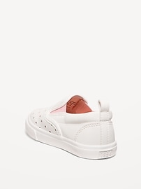 Voir une image plus grande du produit 3 de 4. Espadrilles à enfiler en similicuir pour toute-petite fille