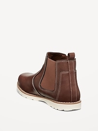 View large product image 4 of 4. Faux-Leather Boots for Boys