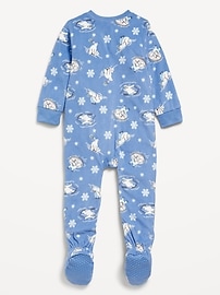 View large product image 3 of 3. Printed Microfleece Footed Pajama One-Piece for Toddler &amp; Baby