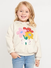 View large product image 3 of 3. Loose Graphic Hoodie for Toddler Girls