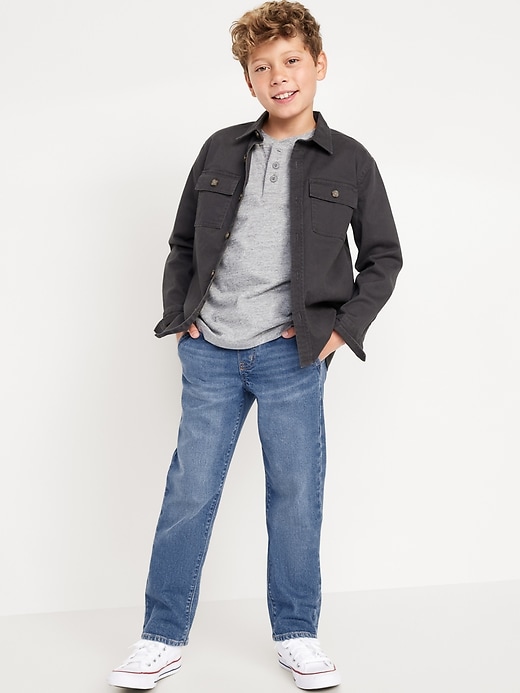 Image number 3 showing, Wow Pull-On Straight Leg Jeans for Boys