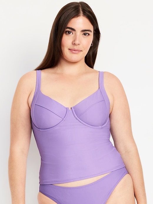 Image number 5 showing, Underwire Tankini Swim Top