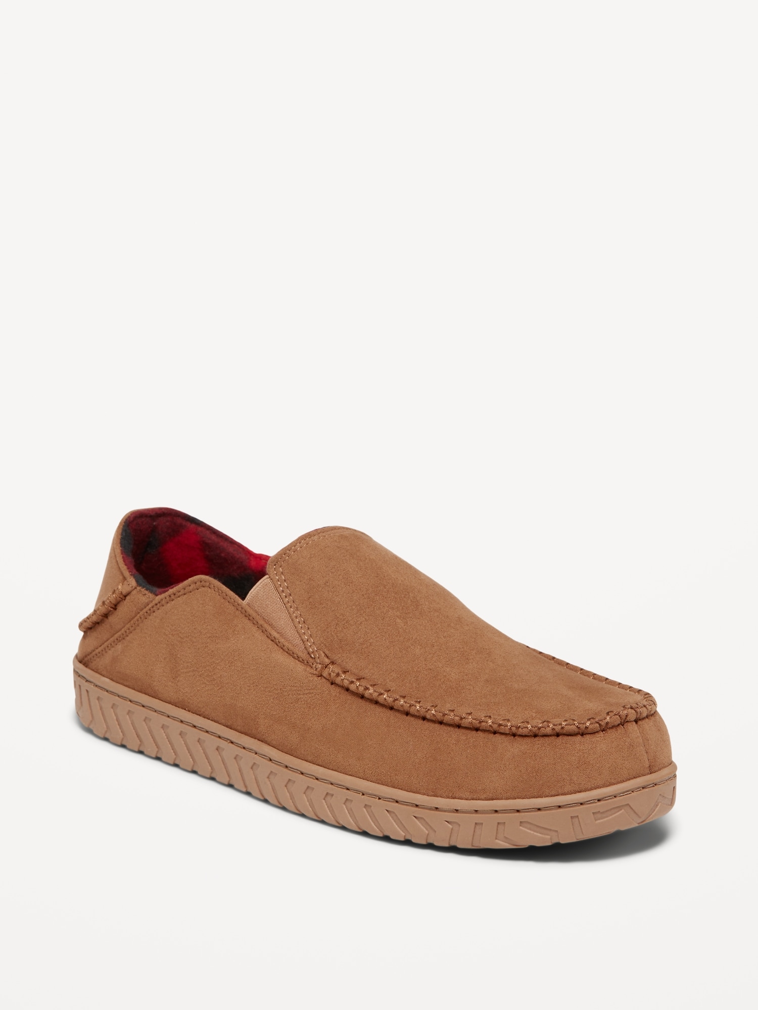 Faux-Suede Moccasin Slippers