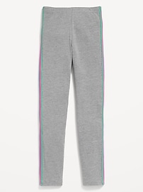 Voir une image plus grande du produit 4 de 5. Legging à rayures arc-en-ciel pour fille