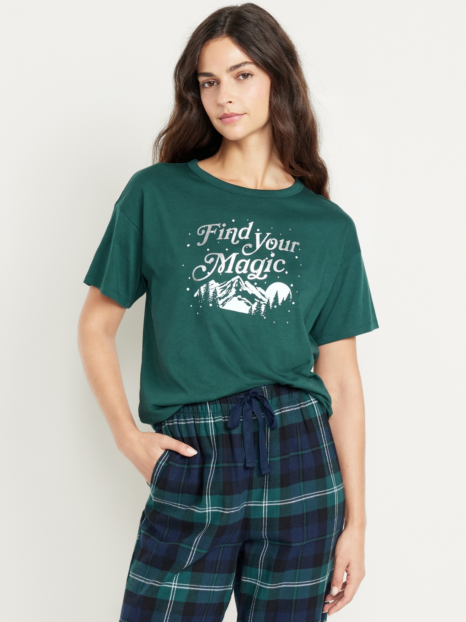 Matching Holiday-Graphic T-Shirt for Women