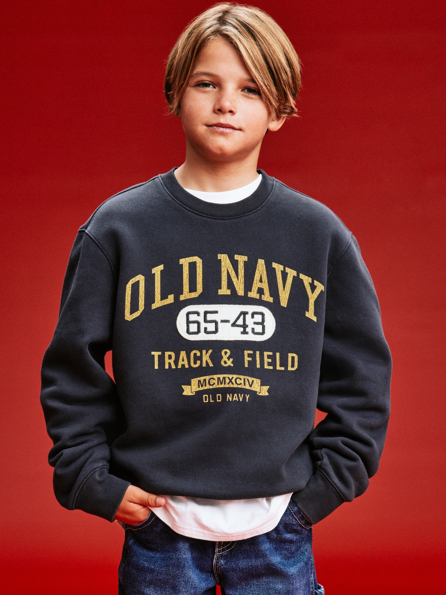 '94 Gender-Neutral Logo-Graphic Sweatshirt for Kids