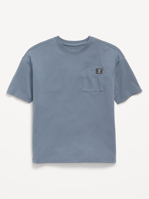 T-shirt surdimensionné à manches courtes et à poche imprimée pour Garçon