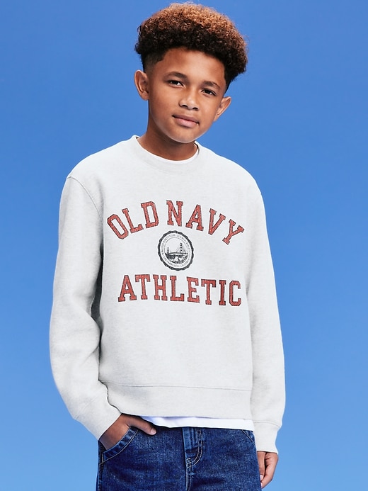 Image number 4 showing, '94 Gender-Neutral Logo-Graphic Sweatshirt for Kids