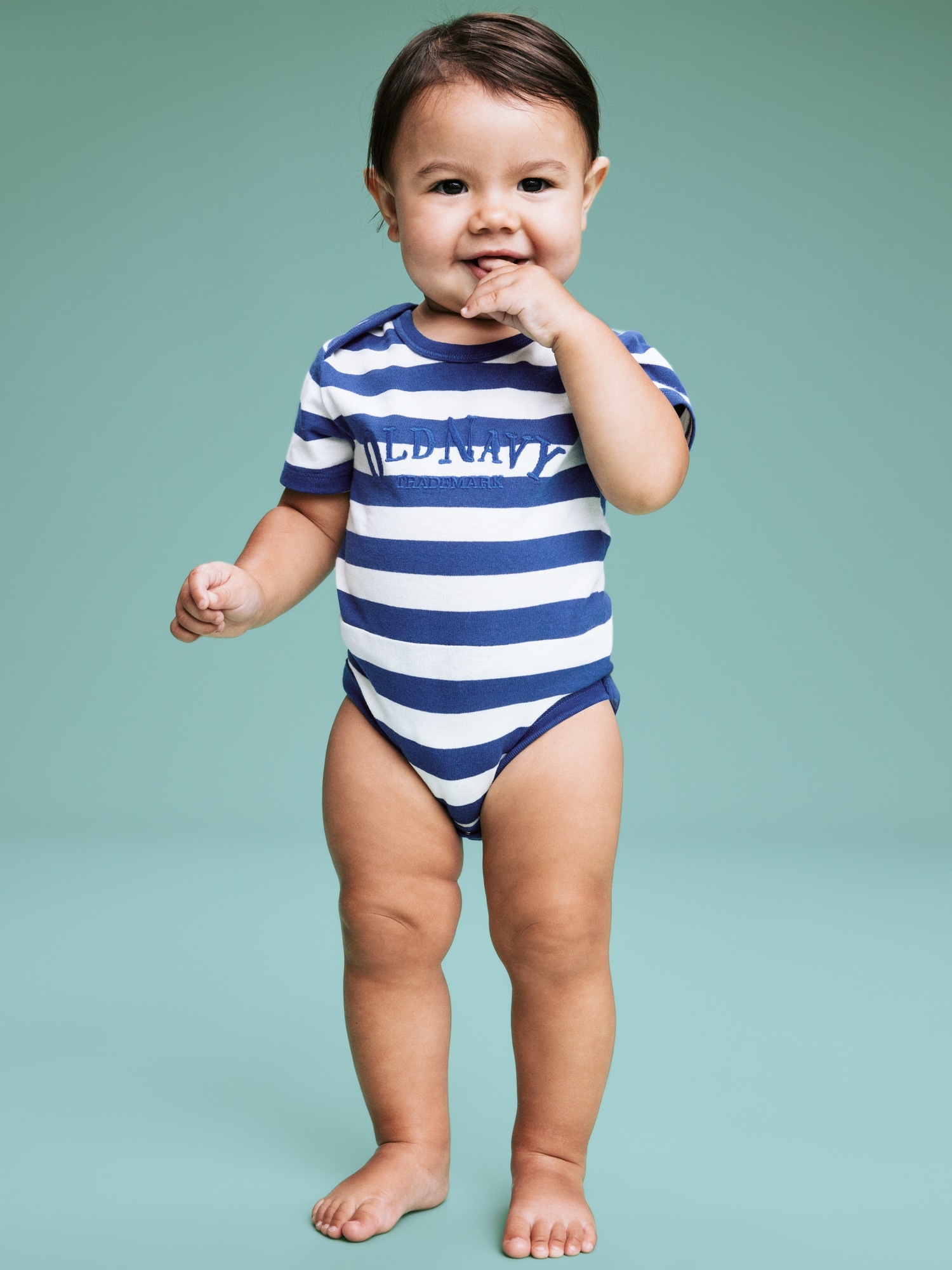 '94 Short-Sleeve Logo-Graphic Bodysuit for Baby