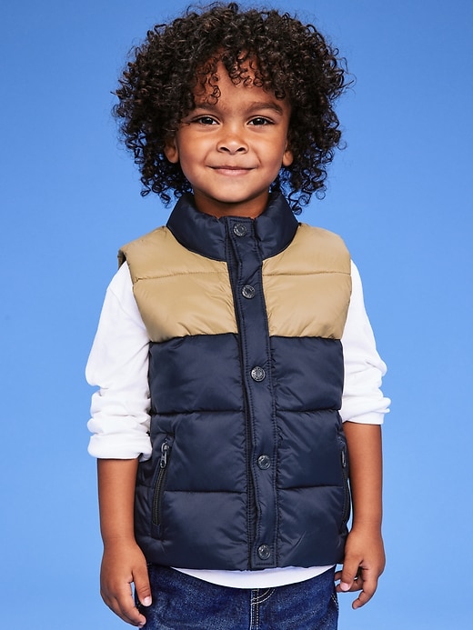 View large product image 1 of 3. '94 Unisex Quilted Puffer Vest for Toddler