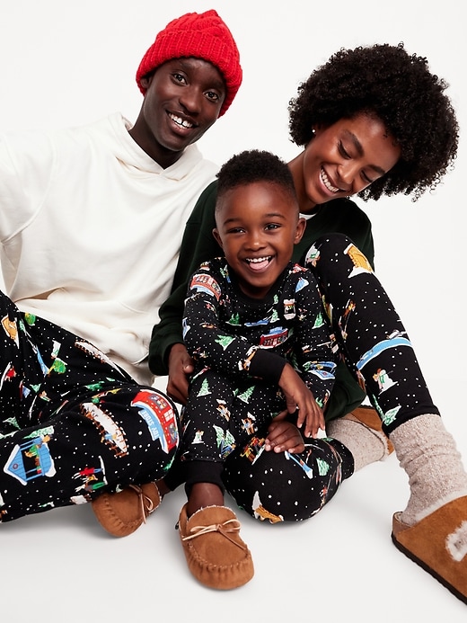 Image number 3 showing, Mid-Rise Printed Flannel Pajama Pants