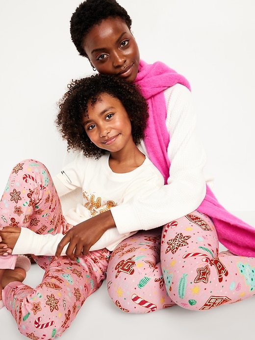 Image number 3 showing, Mid-Rise Printed Flannel Pajama Pants