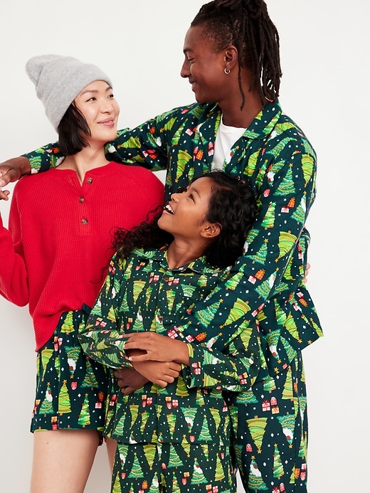 Image number 5 showing, Printed Flannel Pajama Set