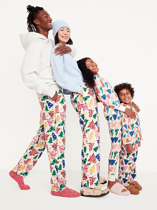 Image number 3 showing, Mid-Rise Printed Flannel Pajama Pants