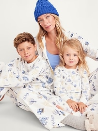 View large product image 4 of 4. Gender-Neutral Graphic Snug-Fit Pajama Set for Kids