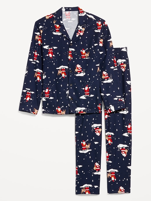 Image number 4 showing, Printed Flannel Pajama Set