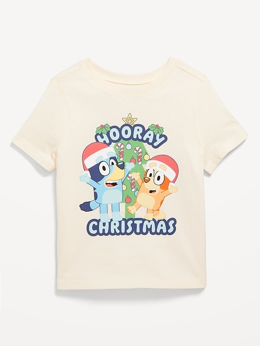 Voir une image plus grande du produit 1 de 2. T-shirt à imprimé Bluey&#153 unisexe des Fêtes pour tout-petit