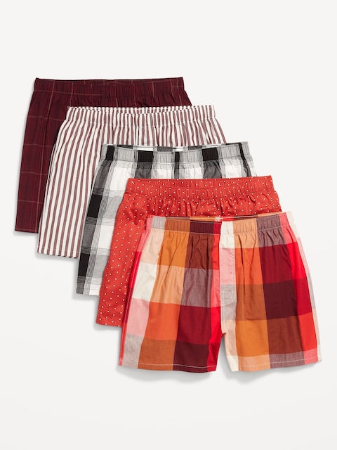 5-Pack Poplin Boxer Shorts