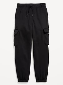 Voir une image plus grande du produit 4 de 4. Pantalon cargo de jogging coupe généreuse en coton ouaté pour garçon