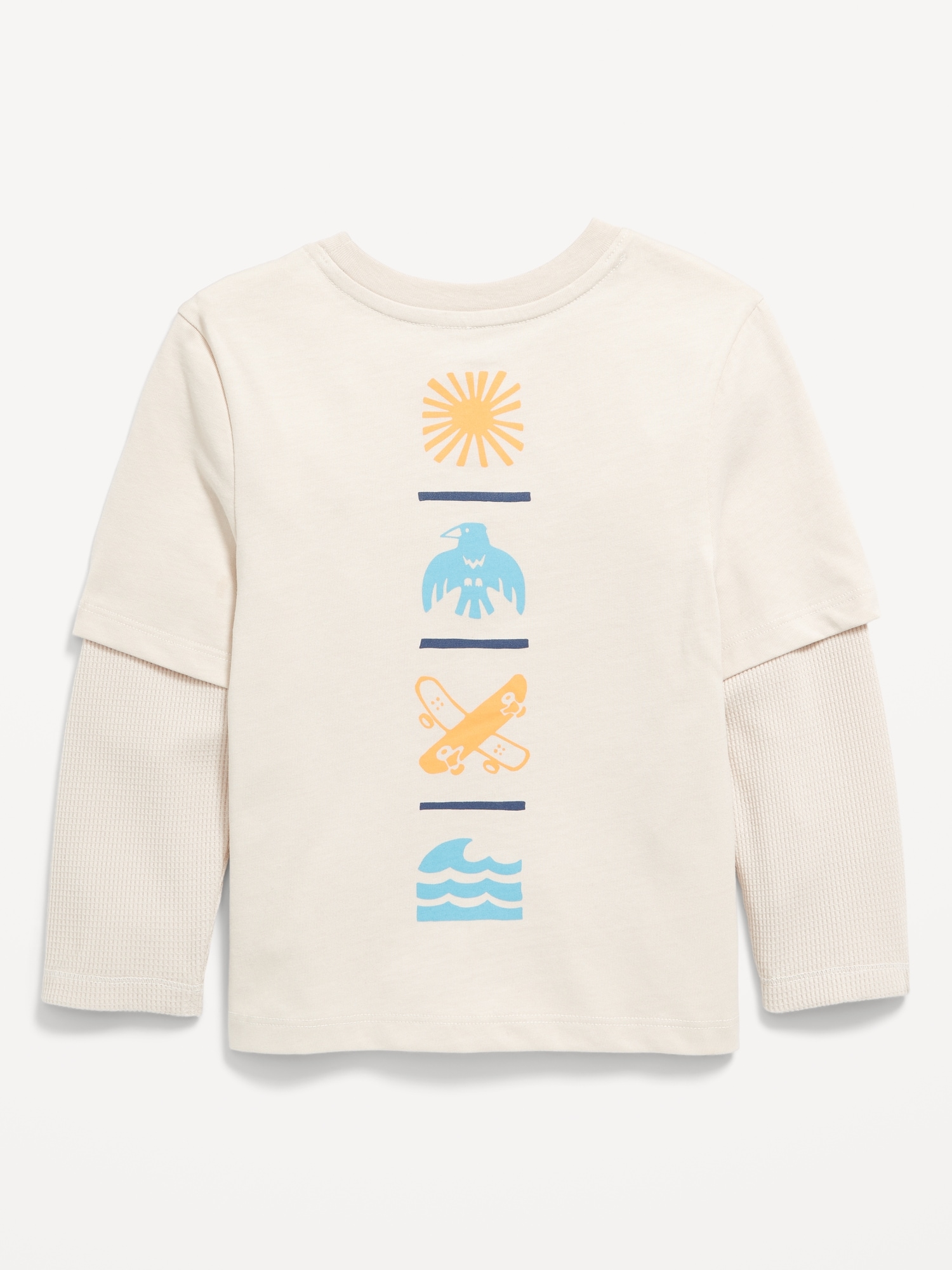 Long-Sleeve Two-In-One T-Shirt for Toddler Boys