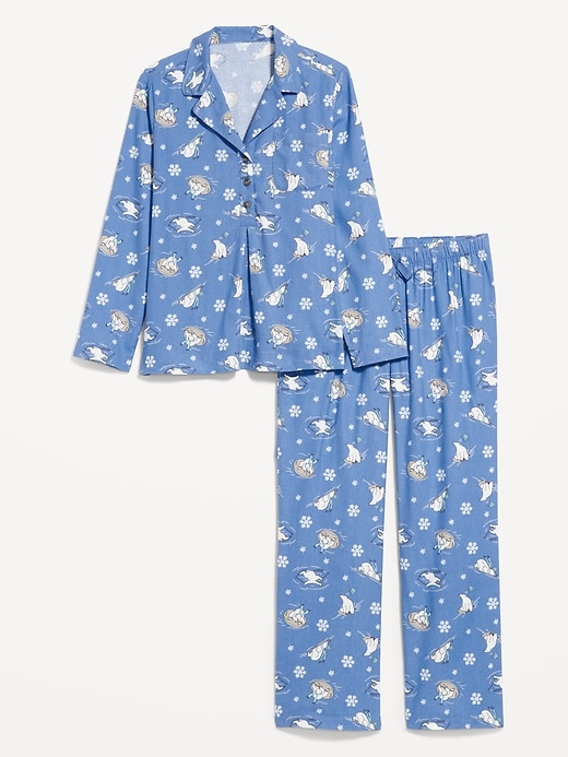 L'image numéro 4 présente Pyjama en flanelle assorti de maternité