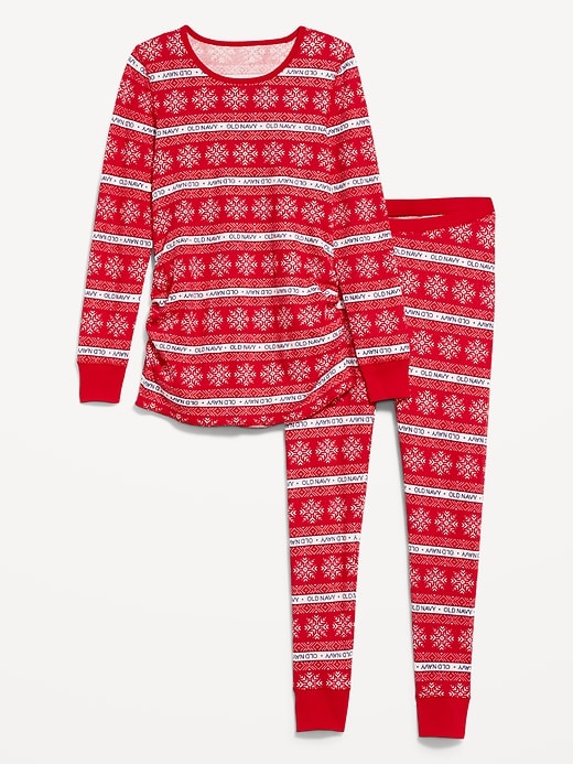 Image number 4 showing, Maternity Waffle Pajama Set