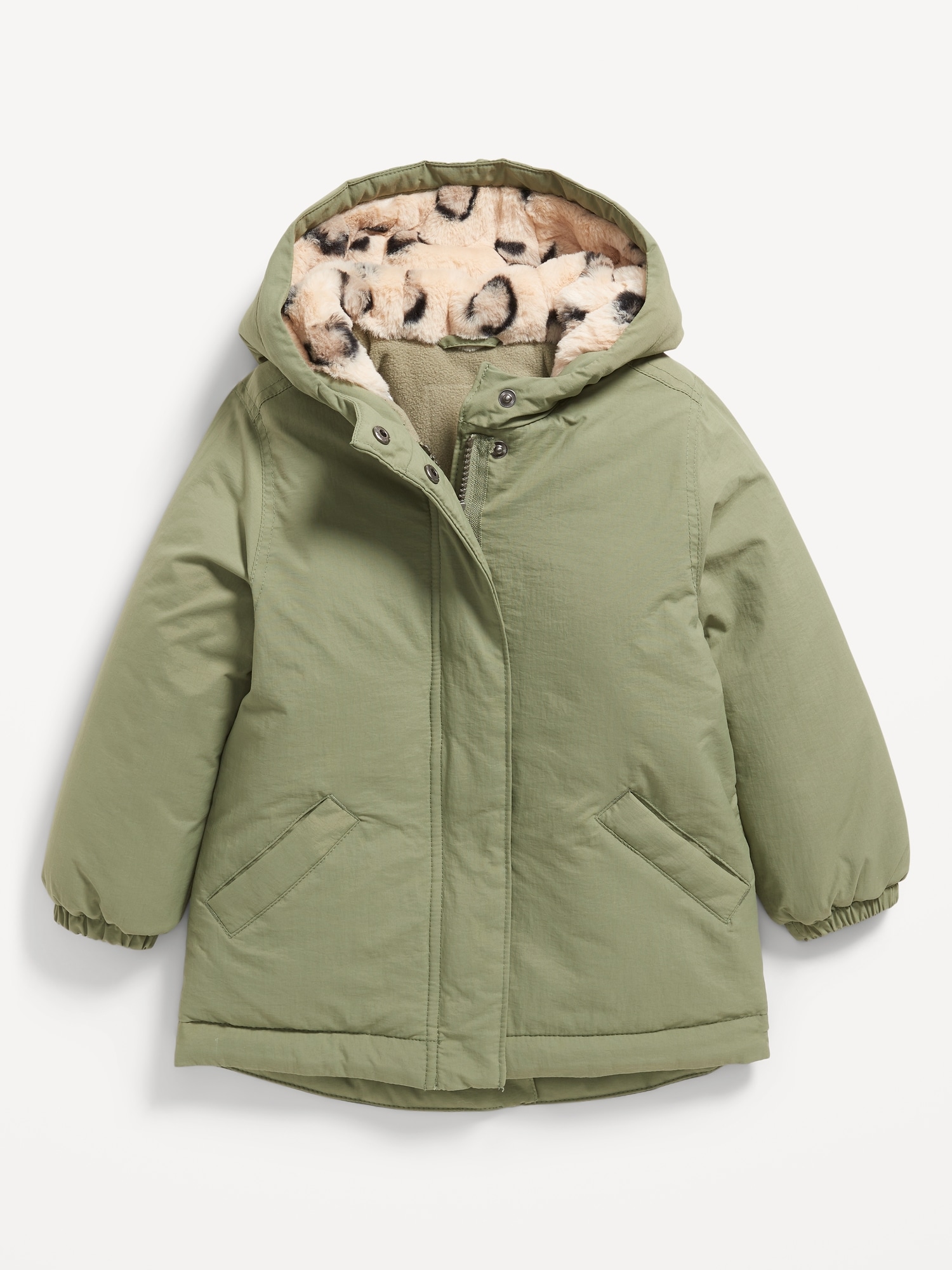 Parka à capuchon pour toute-petite fille