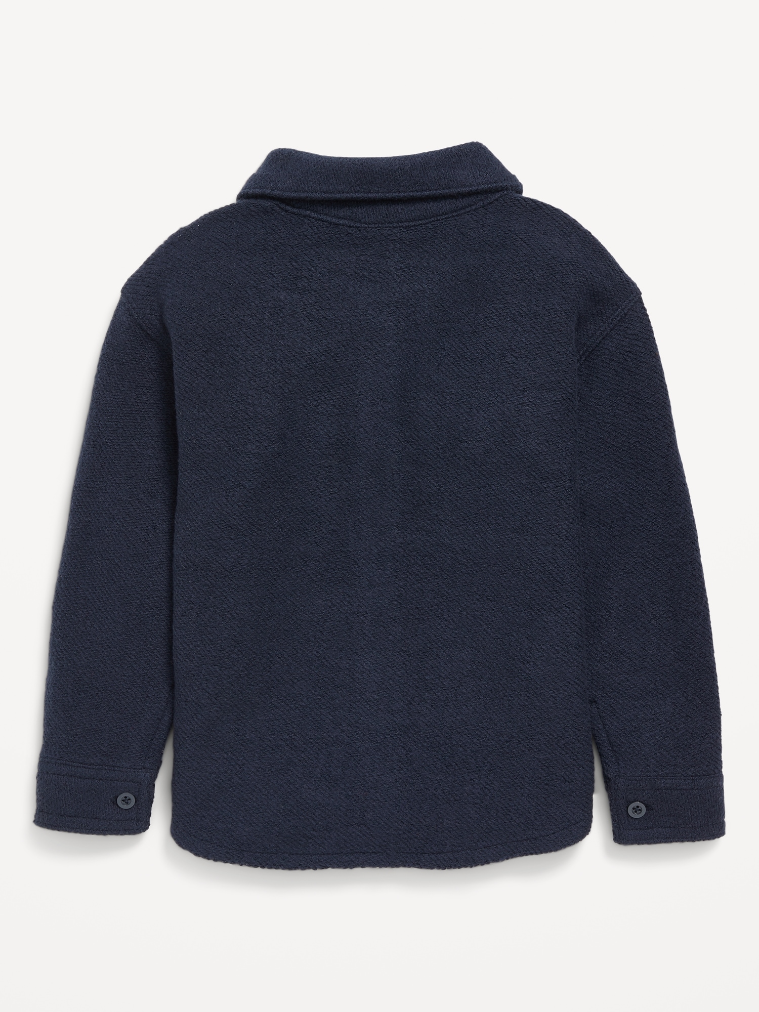 Cozy-Knit Buttoned Pocket Shirt for Toddler Boys