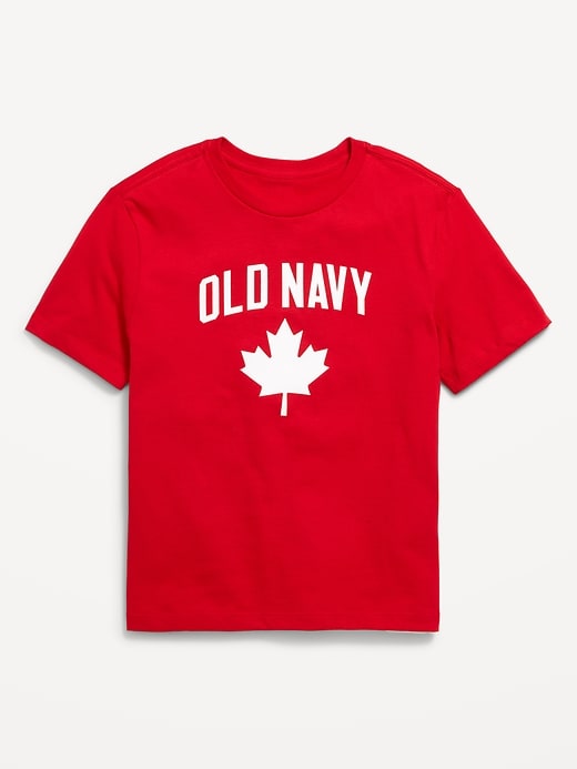 View large product image 1 of 2. Short-Sleeve Canada Logo-Graphic T-Shirt for Boys