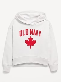 Image number 1 showing, Vintage Oversized Canada Logo-Graphic Hoodie for Girls