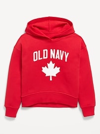 Image number 1 showing, Vintage Oversized Canada Logo-Graphic Hoodie for Girls
