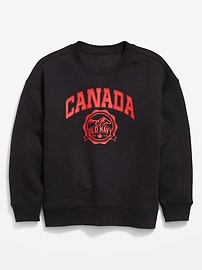 Image number 1 showing, Oversized Canada Logo-Graphic Sweatshirt for Boys