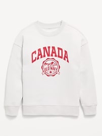 Image number 1 showing, Oversized Canada Logo-Graphic Sweatshirt for Boys